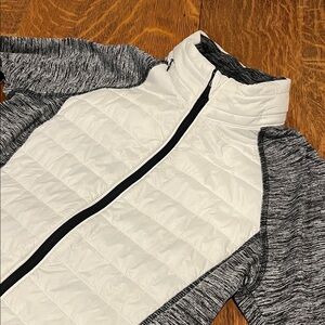 Eddie Bauer White and Gray Women's Active Jacket